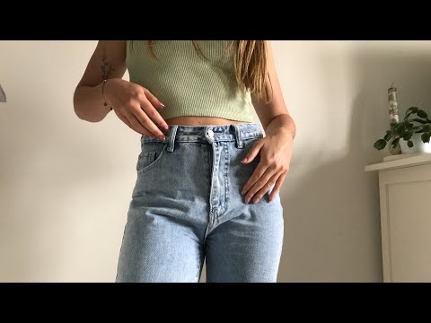ASMR ✨ - Jeans scratching with long nails | tingly fabric sounds