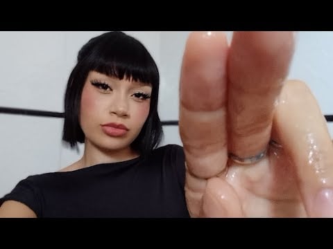 ASMR FACE MASSAGE GENTLE *mouth sounds