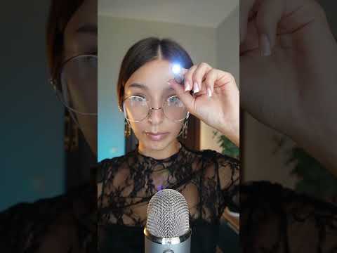 Quick eye exam 👀🔦 #asmrrelaxation #asmr #tingles #triggersforsleep #relax