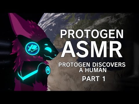 [FURRY ASMR] A protogen discovers a human (Part 1)