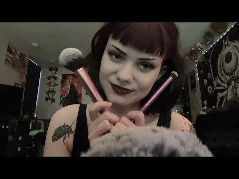 ASMR | Face & Mic Brushing 💤 “Shhh it’s okay”