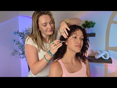 ASMR Relaxing Neck, Arm, Shoulder & Head Massage With Ear Tingles - Pressure Point Therapy 