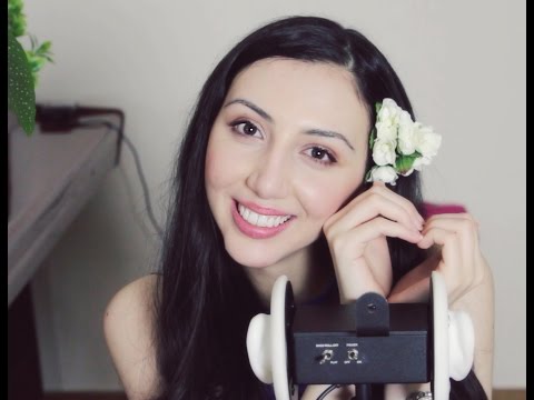 ASMR Hair Brushing  EAR Massage ~ ASMR Binaural Ear To Ear Whisper