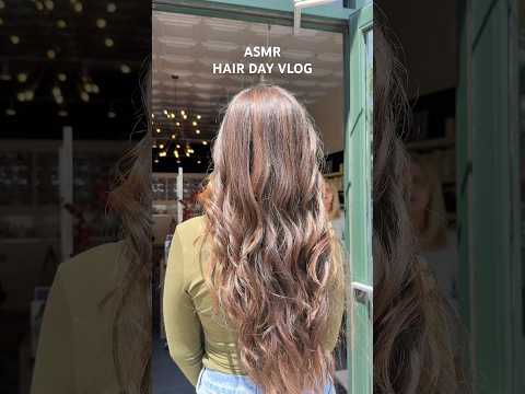 ASMR HAIR DAY VLOG #asmr #vlog #voiceover #hairinspo