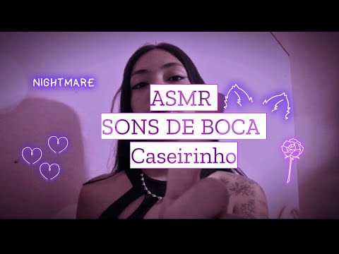 durma em 5 minutos com esse ASMR sons de boca caseirinho✨💜