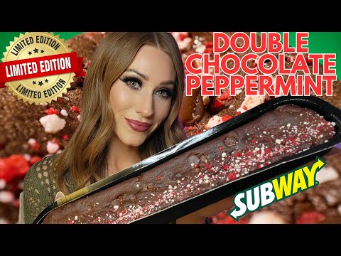 ASMR | 10th *Twelve Days Of Mukbang* DOUBLE Chocolate Peppermint FOOTLONG Cookie!!! 🍫🍬🍪