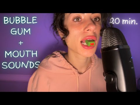 ASMR 20 Min. Relaxation | Bubble Gum Chewing & Mouth Sounds