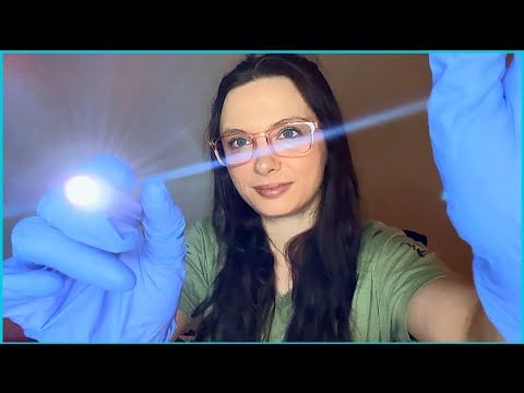 ASMR Realistic FACE Exam  🔍 