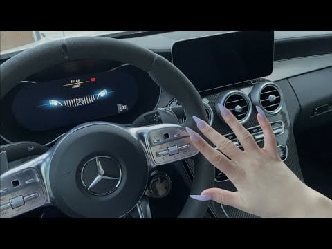ASMR | Car tapping and scratching in MERCEDES C63 AMG⚡️