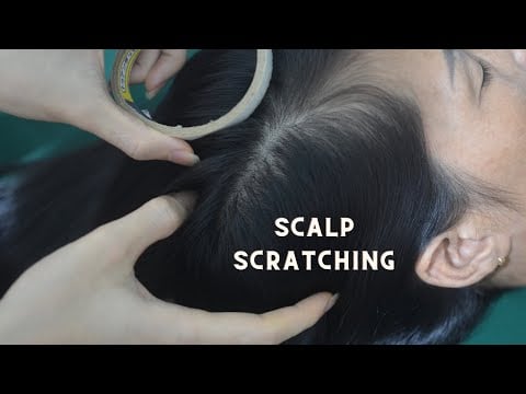 ASMR Focus Scalp Scratch, Head Scratching & Hair Parting, Tingles For Reduce Headache