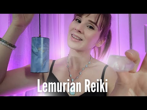 💎Lemurian Reiki | Flowing Into Peace & Alignment | Reiki ASMR | Crackle Candle + Light Language