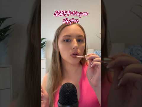 ASMR Putting on Lipgloss 💖 #asmrvideos #asmrsound #shorts #tinglesasmr #asmr