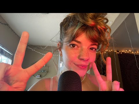 ASMR Fast & Aggressive Mouth Sounds, Visuals, Liquid Sounds & Fabric Scratching + Rambles