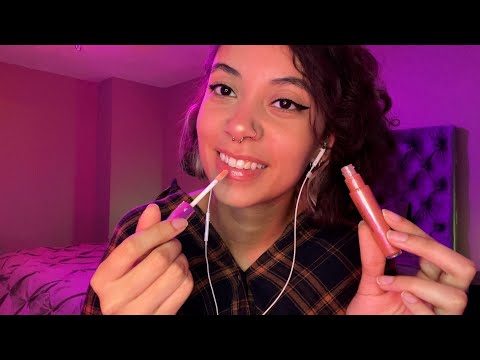 Wet Mouth Sounds & Lip Gloss Application (& Sounds) ~ ASMR