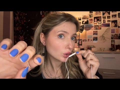ASMR | lofi with mouthsounds and delicate camera tapping (very relaxing) 