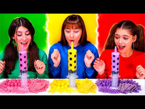 ASMR Food Challenges Part | One Hand, Two Hands, No Hands Compilation