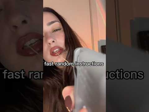 fast random instructions ⚡️ #fastandaggressiveasmr #fastasmr #asmr #asmrsounds #lighttriggers #fyp