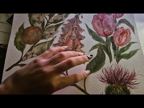 ASMR caseirinho- pintando aquarela 🎨 conversas, fofocas, tapping & sons de boca 