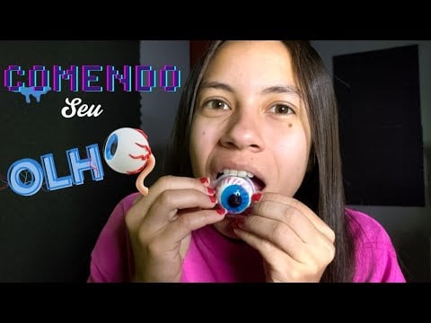 ASMR ROLEPLAY C0MENDO SEU OLHO 👁️👄👅