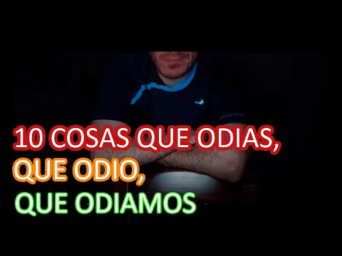 COSAS QUE TODOS ODIAMOS. TAG: 10 cosas que ODIO (Honeymoon ASMR). ASMR español.