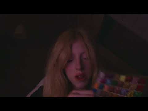 (asmr) glitter paint (mouth sounds)