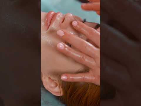 ASMR relaxing neck and facial massage for girl #asmrmassage