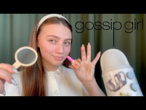 ASMR 🦃💄Blair Waldorf does your Thanksgiving Dinner Wooden Makeup (Gossip Girl Roleplay) 