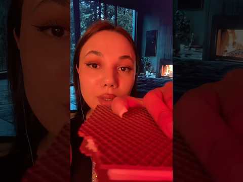 Fake wafer/chocolate ASMR #asmr #hsyasmr #asmrsounds #mouthsounds #relax