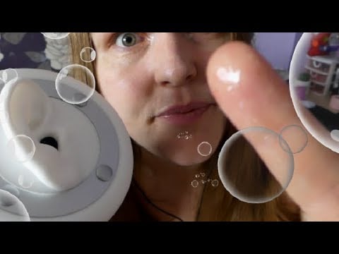 ASMR Bubble Popping Your Face, Mouth Sounds.
