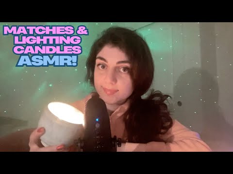 Lighting candles and matches ASMR!