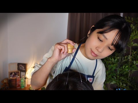 ASMR ぐっすり眠れる頭皮マッサージをあなたに😊💖