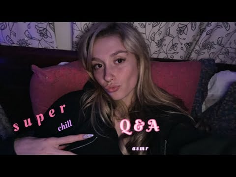 Elle’s Q&A asmr! 🌸 up close whispering, mic scratching, layed back vibe , get to know me 🫶