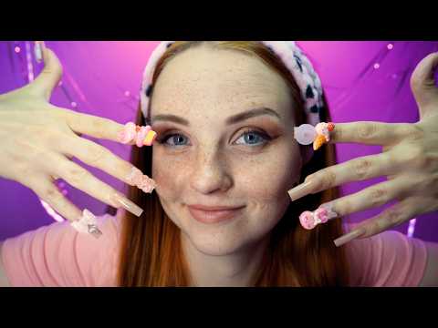 ASMR Hand Movement with Long Nails for EXTRA Sensations
