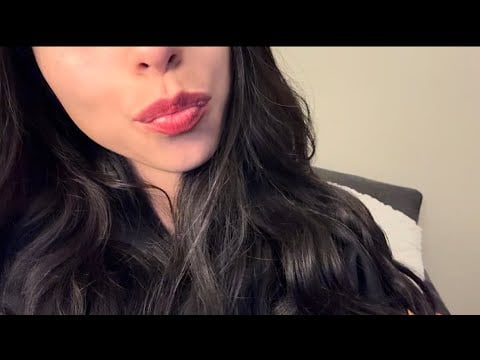 Upclose ASMR || whisper ramble with mouth sounds and gum chewing 