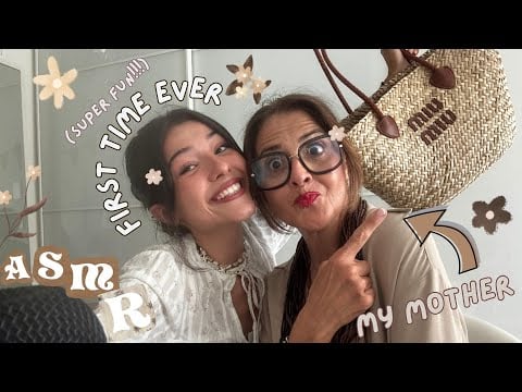 👩🏼‍🍼MY MOTHER TRIES ASMR for the FIRST TIME!!! Hand Sounds + Tapping + Ramblinggg 🌟Startree Collab🌟