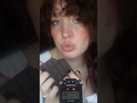 Eating fake chocolate asmr #asmr #eatingsounds #tingles