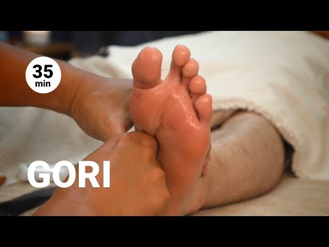 ごりごり足つぼ | 研究疲れなゴリゴリ大学院生 | 肩こり | 20代男性 | 左足
