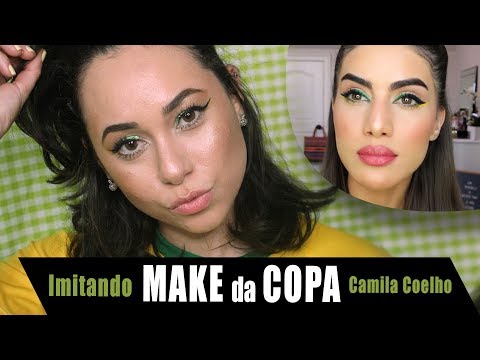 IMITEI A MAKE DA  CAMILA COELHO! MAKE DA COPA 2018