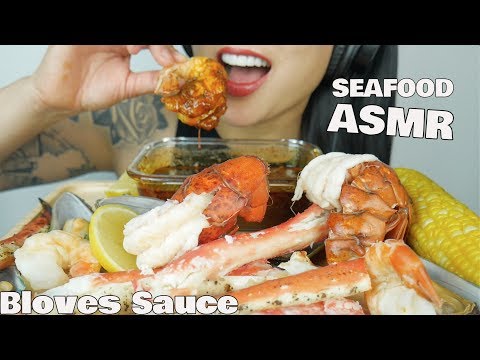 ASMR SEAFOOD BOIL with BLOVESLIFE SMACKALICIOUS SAUCE (EATING SOUNDS) NO TALKING | SAS-ASMR