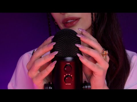 ASMR Relaxing Mic Scratching And Tapping With Mouth Sounds