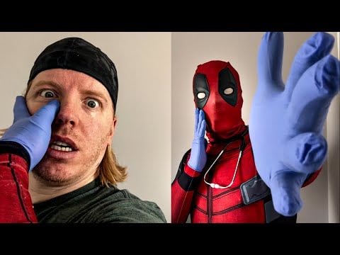 ASMR | What Cranial Nerve Exams Are Actually like | With Deadpool
