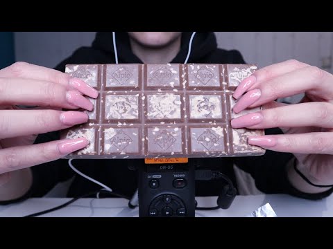 ASMR Chocolate Tapping & Scratching (+Crinkle) (No Talking)