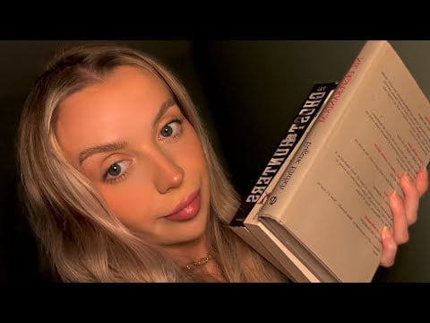 ASMR what am I reading / book show and tell 