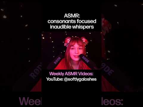 my go-to inaudible whisper where I suppress the vowels so I can still conceal what I said 🤔 #asmr