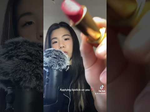 Applying lipstick on you💄 #asmr #relax