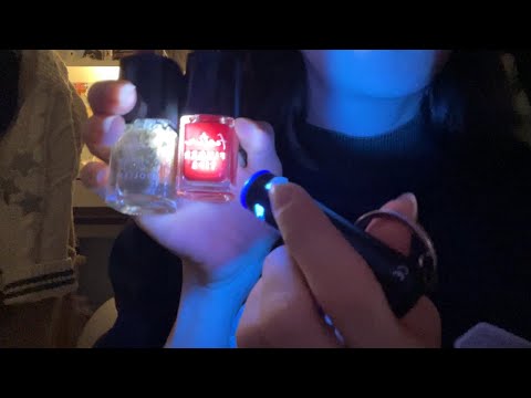 asmr painting your nails FAST
