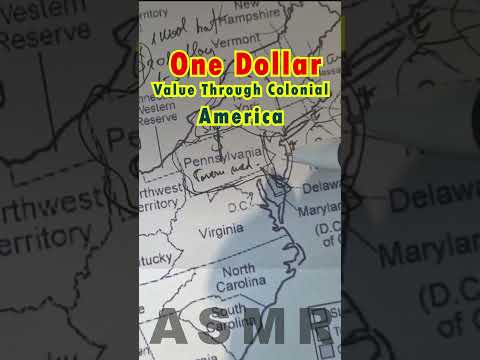 The Journey of One Dollar Value Through Colonial America | #asmrfacts #asmrhistory #onedollar
