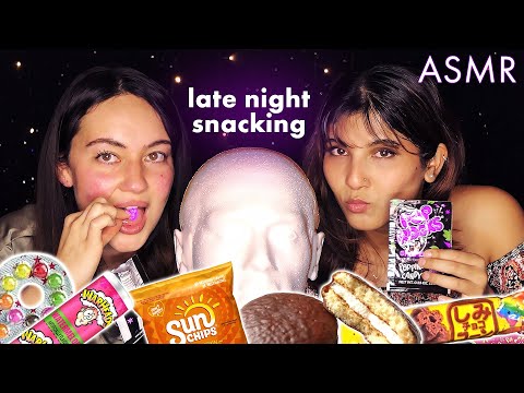 Which Snack ASMR sounded the BEST? Lovely Anna & Jinah try Japanese Snacks ❤️