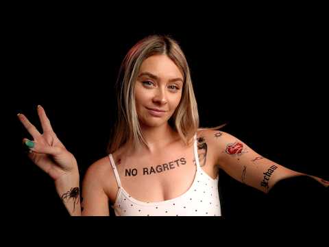 ASMR Tracing ALL My Tattoos 🥀❤️ (Whisper Ramble)