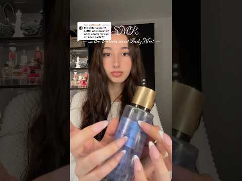 Asmr on Victoria secret body mist for sleep #asmr #asmrsounds #tingles #tapping #scratching #relax